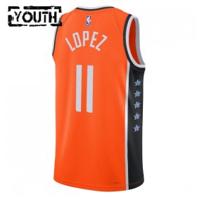 Dres Los Angeles Clippers Brook Lopez Nike 2025-26 City Edition Naranča Swingman - Dječji
